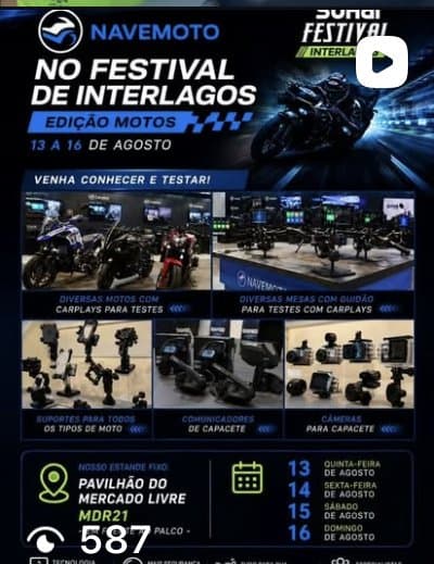 Publicação do Instagram @navemoto.ofc