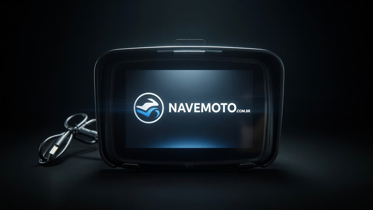 MOTOPLAY C5 — central 5" para moto, tela ligada