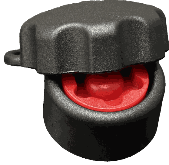 Porca de segurança p/ suporte girafa (antifurto) — suporte Navemoto